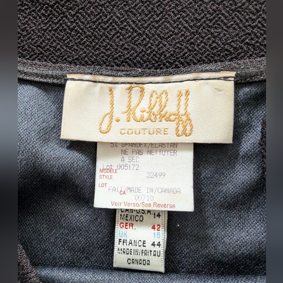 Vintage Joseph Ribkoff Couture "Statement Piece" Top With Jewels & Beading - Picture 7 of 9